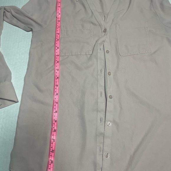 Maurice’s Women’s Blush Pink Button Down Long Sleeve Top with Pockets xs - Picture 10 of 11